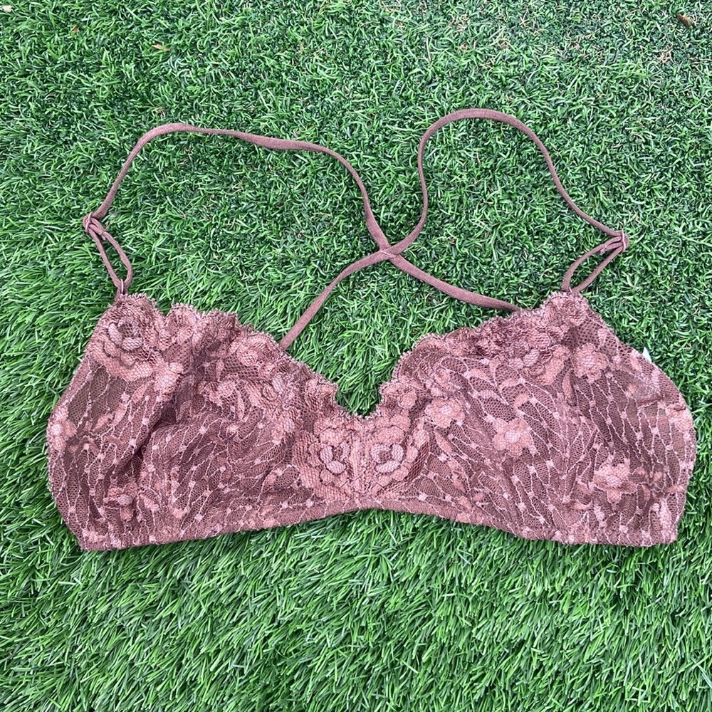 Free People lace bralette size M 🤎